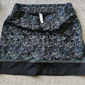 Kyodan Golf Black floral Tennis/Golf Skorts
